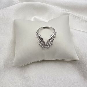 Sterling Silver Luxury Collection Multi Marquise Moissanite Ring